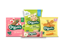 Group of Organix snacks